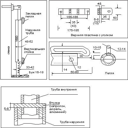 Рис. 2. Стойки волейбольные