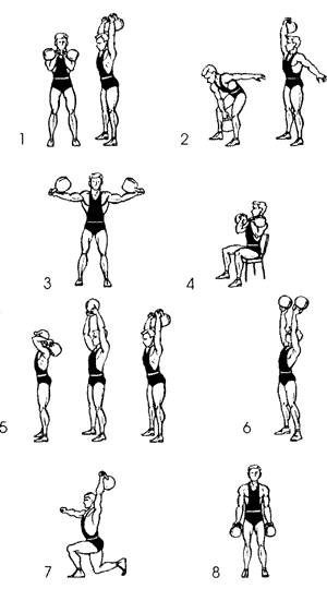 Упражнения с гирями и штангой мчс методический план